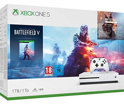 Xbox One S 1 TB - Battlefield V-bundel incl Battlefield V: Deluxe Edition, Battlefield 1