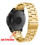 Pinhen - horlogeband voor Garmin Fenix 5, Quick-Fit, 22 mm, gemakkelijke pasvorm, roestvrij staal, reserve voor Smart Watch Garmin Fenix 5 / Forerunner 935 / Aproach S60