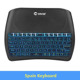 Backlight D8 Pro Plus i8 English Russian 2.4GHz Wireless Mini Keyboard Air Mouse Touchpad Controller