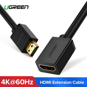 HDMI-extender 4K 60Hz HDMI-verlengkabel mannelijk naar vrouwelijk kabel