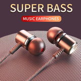 Langsdom M400 Earphones in Ear Sport Wired Headphones  Super Bass Headsets with Mic Hifi Earbuds