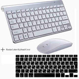 Mini  Wireless Keyboard & Mouse for Mac Notebook Laptop TV box 2.4G  for IOS Android Win 7 10