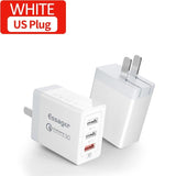 Essager 30W Quick Charge 3.0 USB Charger QC3.0 QC 4.0 Fast Charging Mobile Phone Charger