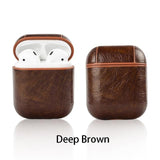 Earphone Case For Apple Airpods Case Key Luxury Leather Storage Wireless