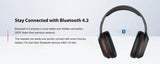 Ausdom M09 Bluetooth-Over-ear hoofdtelefoon Opvouwbaar Bluetooth 4.2 Stereo Headset met microfoon