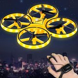 Interactive Induction Drone Toys Quadcopter  Aircraft Intelligent Watch Remote Control