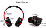 Bluetooth stereo opvouwbare headset Audio MP3 verstelbare oortelefoon met microfoon voor muziek