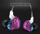 AK Original KZ ZST Colorful BA+DD In Ear Earphone Hybrid  HIFI Bass Noise Cancelling Earbuds With Mic