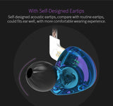 AK Original KZ ZST Colorful BA+DD In Ear Earphone Hybrid  HIFI Bass Noise Cancelling Earbuds With Mic