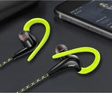 Earphones 3.5mm Sport Earphone Super Stereo Headsets Sweatproof Running Headset With Mic