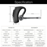 Lymoc V8S Business Bluetooth Headset Wireless Earphone Car Bluetooth V4.1 Phone Handsfree MIC Music