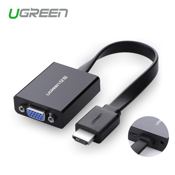 Ugreen 1080 P HDMI naar VGA adapter digitaal naar analoog audio converter kabel