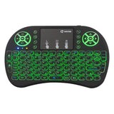 VONTAR i8 7 kleuren 2.4G draadloos toetsenbord Air Mouse Touchpad