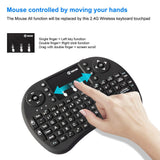 VONTAR i8 7 kleuren 2.4G draadloos toetsenbord Air Mouse Touchpad