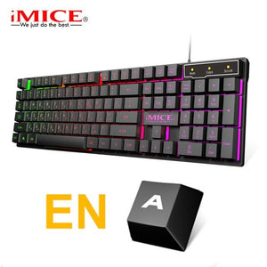 iMice Gaming Keyboard Imitation Mechanical Keyboard with Backlight USB Game keyboards for Computer