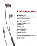 Sports Earphone With Microphone 3.5mm In-Ear Stereo Earbuds Headset For Computer Cell Phone MP3