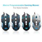 Gaming Mouse voor computer Gamer Mouse PC Muis 2400DPI Optische USB Mause voor laptop Notebook