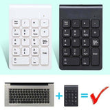 2.4GHz 18  Numeric Keyboard Keypad For Mac Laptop 2.4G Draadloze Numerieke Toetsenbord 3B02