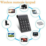 2.4GHz 18  Numeric Keyboard Keypad For Mac Laptop 2.4G Draadloze Numerieke Toetsenbord 3B02