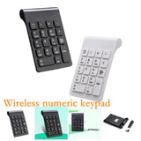 2.4GHz 18  Numeric Keyboard Keypad For Mac Laptop 2.4G Draadloze Numerieke Toetsenbord 3B02