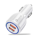 USB Snel oplader 3.0 2.0 2-poorts USB snelle autolader voor iPhone Samsung Tablet