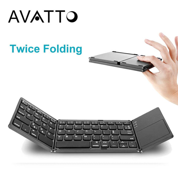 AVATTO A18 Portable Draadloos opvouwbaar touchpad-toetsenbord voor IOS/Android/Windows Tablet