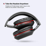 Ausdom M09 Bluetooth-Over-ear hoofdtelefoon Opvouwbaar Bluetooth 4.2 Stereo Headset met microfoon