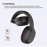 Ausdom M09 Bluetooth-Over-ear hoofdtelefoon Opvouwbaar Bluetooth 4.2 Stereo Headset met microfoon