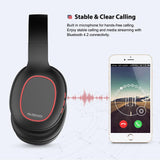 Ausdom M09 Bluetooth-Over-ear hoofdtelefoon Opvouwbaar Bluetooth 4.2 Stereo Headset met microfoon