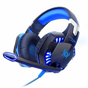 Kotion G2000 Stereo Gaming Headset Diepe basgame Headset met microfoon LED-licht voor PC Gamer