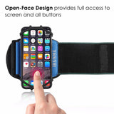 Running Sport Arm Band With Key Holder for 4-6 inch for iPhone X 8 7 Universal Rotatable Wrist