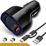 3.0 Auto Snellader 5V 3.5A QC3.0 Dual USB voor APPLE SAMSUNG en meer