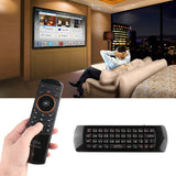 Rii 2.4G Draadloze Fly Air-muis toetsenbord met oortelefoonaansluiting voor Android TV Remote TV BOX