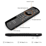 Rii 2.4G Draadloze Fly Air-muis toetsenbord met oortelefoonaansluiting voor Android TV Remote TV BOX