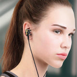 Super Bass Sound Earphone Dual Unit Stereo Wired phone with microphone For Computer MP3 Smartphone