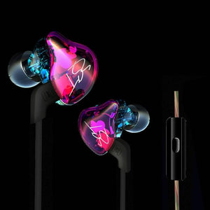 AK Original KZ ZST Colorful BA+DD In Ear Earphone Hybrid  HIFI Bass Noise Cancelling Earbuds With Mic