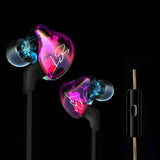 AK Original KZ ZST Colorful BA+DD In Ear Earphone Hybrid  HIFI Bass Noise Cancelling Earbuds With Mic