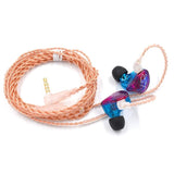 AK Original KZ ZST Colorful BA+DD In Ear Earphone Hybrid  HIFI Bass Noise Cancelling Earbuds With Mic