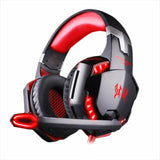 Kotion G2000 Stereo Gaming Headset Diepe basgame Headset met microfoon LED-licht voor PC Gamer