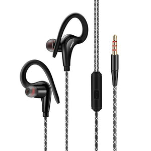 Original 3.5mm Sport Earphone Super Stereo Headsets Sweatproof Running Headset With Mic Ear Hook