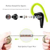 Earphones 3.5mm Sport Earphone Super Stereo Headsets Sweatproof Running Headset With Mic