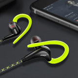 Earphones 3.5mm Sport Earphone Super Stereo Headsets Sweatproof Running Headset With Mic