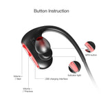 Bluetooth Headphones Bass IPX7 Waterproof Wireless Earphone Sports Bluetooth Headset with Mic