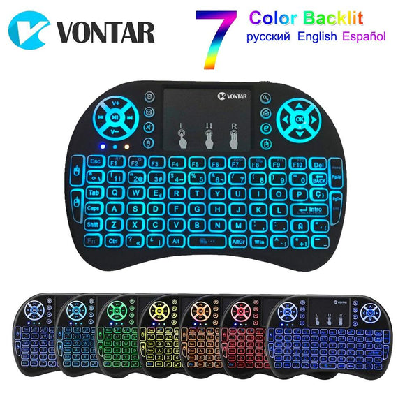 VONTAR i8 toetsenbord met Air Mouse 2.4 GHz Touchpad Handheld voor TV BOX Android X96