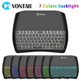 Backlight D8 Pro Plus i8 English Russian 2.4GHz Wireless Mini Keyboard Air Mouse Touchpad Controller