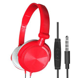 New Wired Headphones With Microphone Over Ear Headsets Bass HiFi Sound Music Stereo Earphone