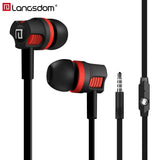 Langsdom JM26 3.5mm Wired Earphone Headphone In Ear Earphones Headset With Mic