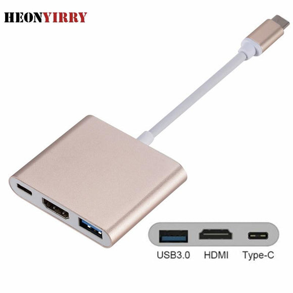 USB 3.1 Thunderbolt 3 Type C schakelaar naar HDMI 4K adapterkabel 1080 P voor Samsung Huawei Apple