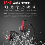 Bluetooth Headphones Bass IPX7 Waterproof Wireless Earphone Sports Bluetooth Headset with Mic